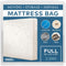 Mattress Storage Bag - Full Size Thick Plastic Moving Cover, Transport, Disposal and Protector - 3 mil Heavy Duty Reusable Clear Waterproof Mattre...