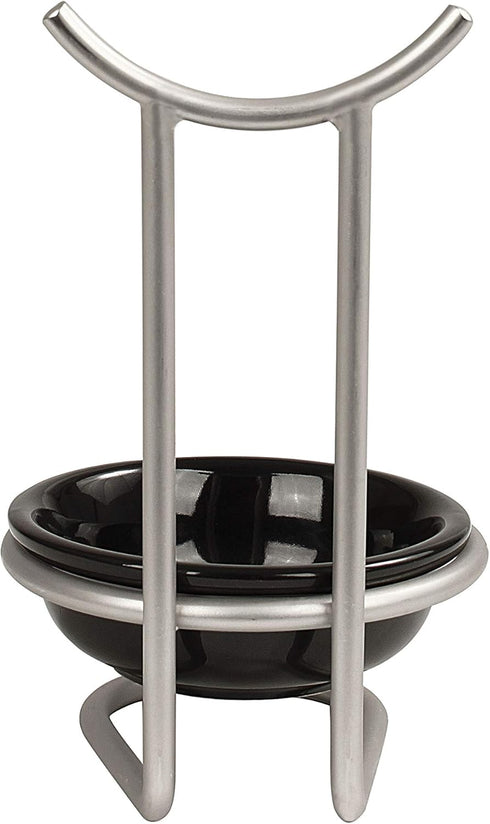 Spectrum Diversified Euro Spoon Rest with Ceramic Dish, Satin Nickel...