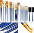 Acrylic Paint Brushes Set, Halobios 25 Pcs Artist Paintbrushes Acrylic Painting Brushes for Children Beginners, Artist Painting Kits for Acrylic O...