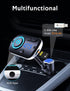 Arsvita Upgraded Bluetooth FM Transmitter for Car, Radio Receiver/Audio Adapter with Gooseneck Dual Car Charger, Support QC3.0 Quick Charging, Han...