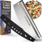 KitchenStar 12-Inch Pizza Cutter Rocker Blade - Sharp Stainless Steel Slicer Knife, Protective Cover, Dishwasher Safe, Small - Professional Pizza ...