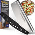 KitchenStar 12-Inch Pizza Cutter Rocker Blade - Sharp Stainless Steel Slicer Knife, Protective Cover, Dishwasher Safe, Small - Professional Pizza ...