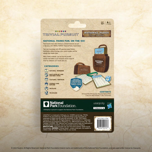 USAopoly Trivial Pursuit: National Park 100th Anniversary | Celebrating the National Park Service Centennial | 600 Trivia Questions & Fun Facts | ...