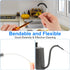 Straw Cleaner Brush 12Pcs Black Straw Brush 8 Inch Pipe Cleaners Scale Brush for Straws Reusable 12 Sizes of Straw Cleaning Brushes Set for Cleane...