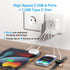 European Travel Plug Adapter, RATEA International Power Plug Adapter with 3 USB Type A, 1 Type C Outlet Adaptor Charger for US to Most of Europe E...