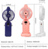 Handheld Fan Portable Misting Fan, Rechargeable Personal Mister Fan with 5 Speeds 3000mAh Battery Operated Fan with Mist, LED Display, 90° Foldabl...