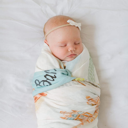 Loulou Lollipop Soft Baby Swaddle Blanket Muslin Wrap Receiving Blanket for Newborn to Toddler Girl and Boy, Large 47” by 47” - City - NYC…...