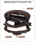 Cell Phone Shoulder Bag Leather Men, Waterproof Phone Waist Bag Messenger Bag Crossbody Purse with Belt Loop Wallet Case...