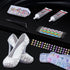 Jewelry Clear Glue with Rhinestones for Crafts, 2800 Pcs Flatback Round Rinestones Set with 2PCS 25ml Glue, 5 Dotting Pen Tool, 1 Wax Pencil for D...