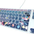 Silicone Keyboard Cover Skin for Apple iMac Keyboard with Numeric Keypad Wired USB MB110LL/B(Model: A1243), Cute Print, US Layout, Red Flower...