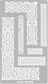 Aleks Melnyk No.36.2 Small Border Stencil for Scrapbooking, Celtic Knot, Ornate Viking, Stainless Steel Journal Stencil, Metal Stencil for Engravi...
