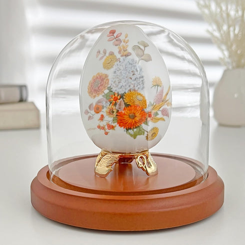Plymor 4" x 4" Glass Display Dome Cloche (Walnut MDF Base)...