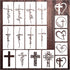 Christian Stencils Painting on Wood, Religious Bible Stencils for Journaling Reusable Motivational Saying Faith God Bible Verse Stencils for Farmh...
