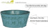 Robert Allen MPT01893 Fluer De Lis Series Metal Bowl Planter Flower Pot, 8", Color Surf Blue...