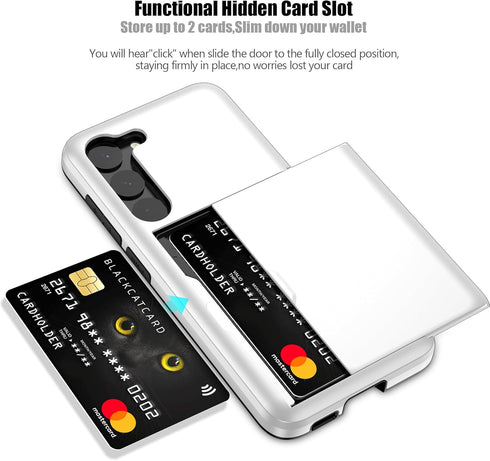 Nvollnoe for Samsung S23 Plus Case with Card Holder 5G 6.6 inch Slim Dual Layer Heavy Duty Protective Galaxy S23 Plus Case Hidden Card Slot Wallet...