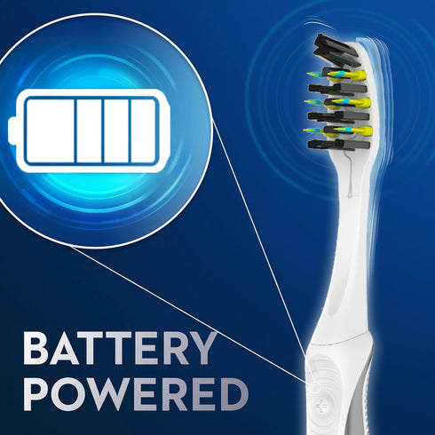 Oral-B Pulsar Battery Toothbrush with Charcoal Infused Bristles, Soft, 2 Count...