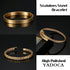 YADOCA 3Pcs Stainless Steel Bracelets for Men Roman Numeral Bangle Bracelet Adjustable Cuff Bracelet Twisted Cable Bracelet Mens Luxury Bracelets ...