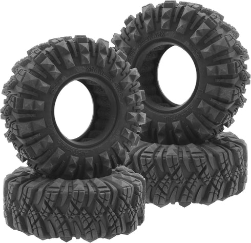 ShareGoo1.9 inch RC 1.9 Crawler Tires Rubber Mud Tires OD 110mm Tyre Compatible with Axial SCX10 90046 Redcat Gen8 RC4WD D90 TF2 MST 1/10 RC Crawl...