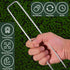 20 Pcs Landscape Staples, 4 Inch Garden Stakes Galvanized Garden Staples Pins, Anti-Rust Ground Stakes for Weed Barrier, Irrigation Tubing, Yard L...
