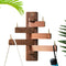 Can swing Wood Coat Rack Wall Hooks, Wood Wall hooks Made of pure solid Black Walnut, Robust, beautiful and personalized Wall mounted Rack (Swivel...