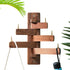 Can swing Wood Coat Rack Wall Hooks, Wood Wall hooks Made of pure solid Black Walnut, Robust, beautiful and personalized Wall mounted Rack (Swivel...