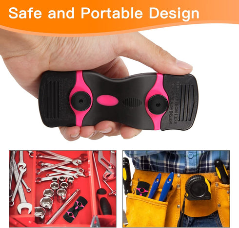 Razor Blade Scraper with Safety Cap, Plastic Razor Blade Scraper Tool with 20Pcs Razor Blades, Razor Scraper for Glass Clean, Paint, Gum, Cooktop,...