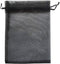 50 Pcs Per Pack 5x7 Gifts Wrap Bags Black, Organza Sheer Fabric, Drawstring Transparent Mesh Bags for Baby Shower Favor,Anniversary,Dried Lavender...