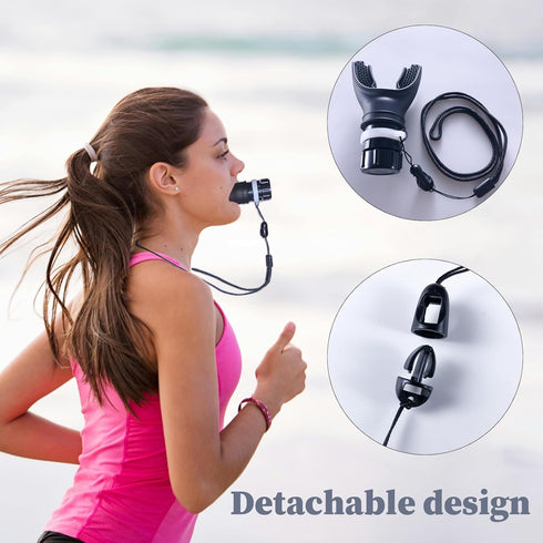 Breathing Trainer Storage Box | Removable Lanyard for Respiratory Trainer | Breath Trainer Cleaning Brush | The Set is Used for Daily Storage, Use...