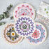 KISSBUTY Full Range of Embroidery Starter Kit with Pattern, Cross Stitch Kit Including Embroidery Fabricwith Floral Pattern, Bamboo Embroidery Hoo...