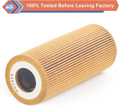 2 Pcs Engine Oil Filter Compatible With Audi Porsche VW Vehicle 2005-2018 A4 A5 A6 A7 A8 Quattro Q5 Q7 S4 S5 SQ5, 2011-2017 Cayenne Panamera, Toua...