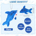 12 Pcs Shark Party Favors Mini Shark Stuffed Animal Shark Plush Toys Shark Keychain Tiny Ocean Animal Toys, 4.7 Inch(No Light,Dark Blue)...