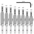 Self Centering Drill Bit Set, Self Centering Hinge Tapper Core Hole Puncher,Self Centering Hinge Tapper Core Drill Bit Set with 1 Hex Key & 8 Dril...