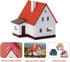 One Set N Scale 1:160 Model Village House Assembled Model Architectural Building Layout JZN03R...
