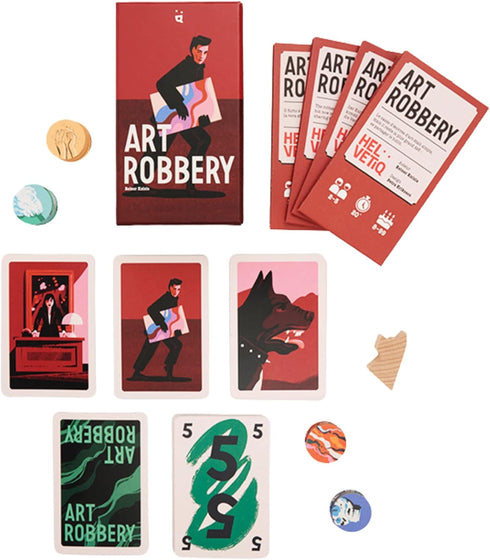 Art Robbery Card Game - Strategic Heists and Cunning Thieves! Fun Family Game for Kids and Adults, Ages 8+, 2-5 Players, 20 Minute Playtime, Made...
