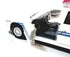 Kinsmart Ford Crown Victoria White & Blue Training Police Dept Squad Car 142 O Scale Diecast Interceptor, Small...