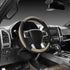SEG Direct Car Steering Wheel Cover for F-150 Tundra Range Rover 15.5-16 inch, Black and Beige Microfiber Leather...