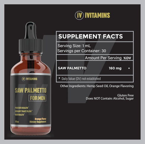 Saw Palmetto for Men | Prostate Support Supplement for Men's Health | Saw Palmetto Supplement | DHT Blocker for Men | Prostate Supplement | Prosta...