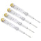 PATIKIL Voltage Tester AC 150-500V Contact Electrical Detector Slotted Screwdriver Tester Pen with Neon Tube, Clear Blue, Pack of 4...