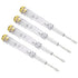 PATIKIL Voltage Tester AC 150-500V Contact Electrical Detector Slotted Screwdriver Tester Pen with Neon Tube, Clear Blue, Pack of 4...