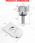 Amazicha Chrome Stainless Steel Seat Bolt Tab Screw Mount Knob Cover Compatible for Harley Davidson Sportster Softail Touring Dyna 1996-2025...