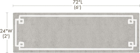 Madison Park Evan 100% Cotton Bathroom Rug Non Slip Backing-Luxrurious Tufted Plush Bath Mat Absorbent, Quick Dry, Spa Design Shower Room Décor, 2...