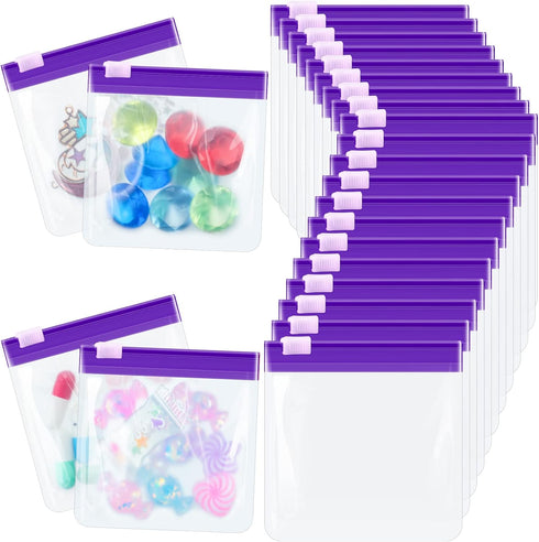 24 Pieces Pill Pouch Bags Zippered Pill Pouch Set Reusable Translucent Medicine Organizer Self Sealing Medicine Bag Travel Plastic Pill Bags with ...