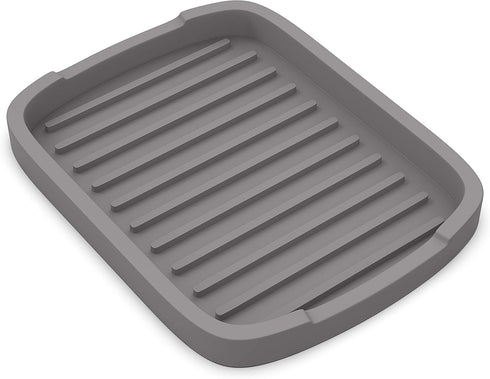 Silicone Sponge Holder -soap Tray - 5.9" X 4.33", 1-Pack (Gray)...