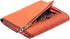 Travelambo RFID Blocking Small Mini Compact Wallet Coin Pouch Holder Trifold Credit Card Holder Pocket Purse for Women (Napa Orange)...