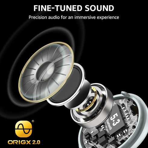 TOZO T6 (Ergonomic Edition) Wireless Earbuds Bluetooth 5.3 Headphones, Ergonomic Design in-Ear Headset, 50Hrs Playtime with Wireless Charging Case...