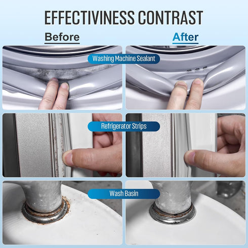 Home Cleaner Gel, Effective Cleaner for Washing Machine, Refrigerator Strips, Grout Cleaner Household Shower, Kitchen Sinks, Walls, Tiles, Bathroo...