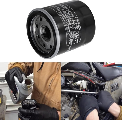 LIYYOO 1UY-14451-00-00 Air Filter Oil Filter Spark Plug Kit, Compatible with Yamaha Grizzly 660 YFM660 4x4 2002-2008 YFM660 Air Filter...