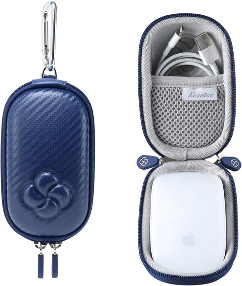 Hard Case Compatible for Apple Magic Mouse (1 2 & 3 Gen) Including Carabiner (Navy Blue)...