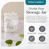 Qtip Holder Pack of 4, Vanity Makeup Organizer Storage, Clear Plastic Apothecary Jars with Lids, Organizer Storage for Cotton Swabs, Cotton Balls,...