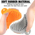Dog Bath Brush, 2 Pcs Dog Grooming Brush Rubber Dog Wash Brush Dog Shampoo Shower Shedding Bathing Brush for Short Long Haired Dogs Cats with Adju...